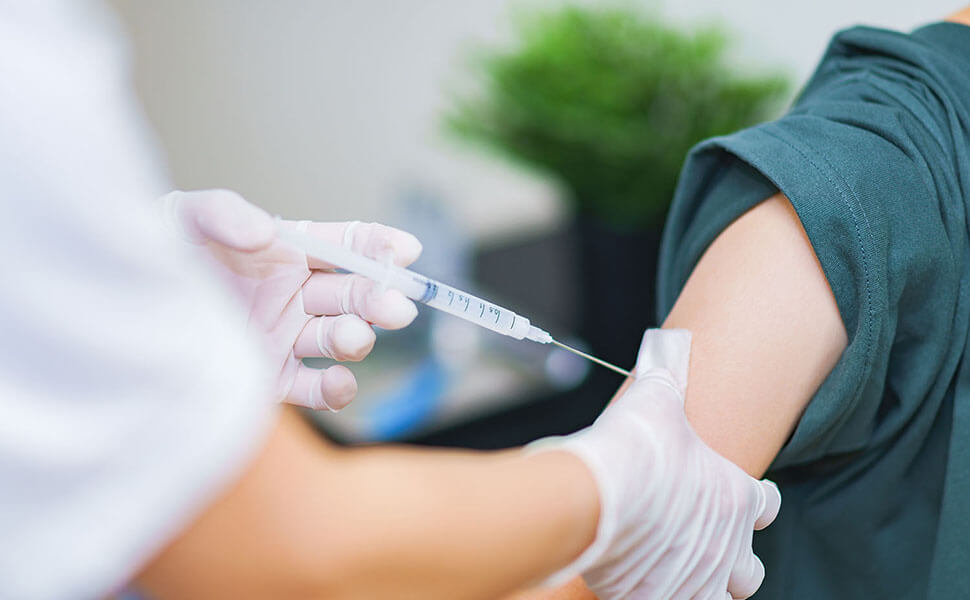 インフルエンザ など、ワクチン接種のイメージ